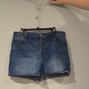 Nine West Dark Blue Jean Shorts